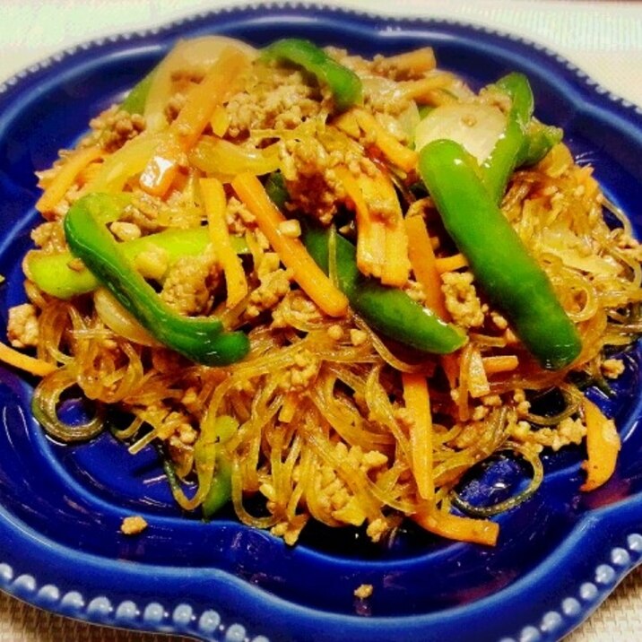 ご飯がすすむ ピーマンとひき肉の味噌春雨 レシピ 作り方 By こぶた 楽天レシピ